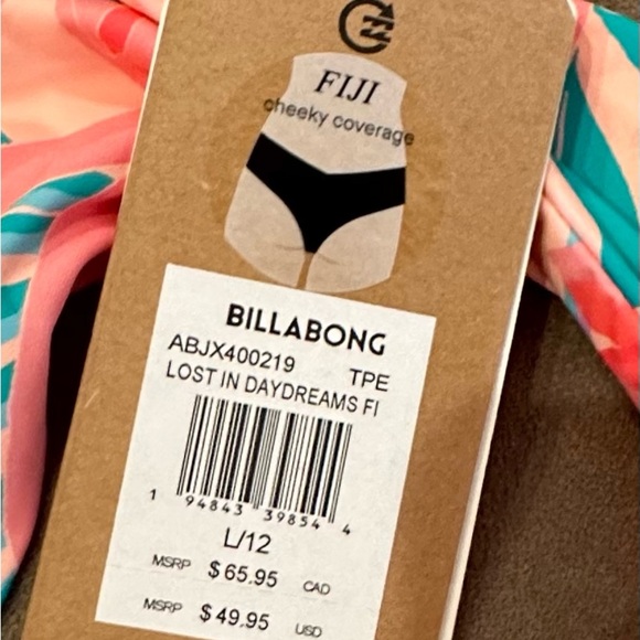 Women’s Billabong LOST IN DAYDREAM Bikini Bottom Cheeky Coverage NWT - Picture 5 of 5